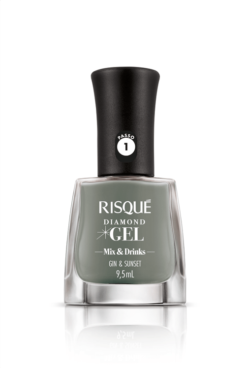 Esmalte Risqué Diamond Gel Mix & Drinks Gin & Sunset 9,5ml
