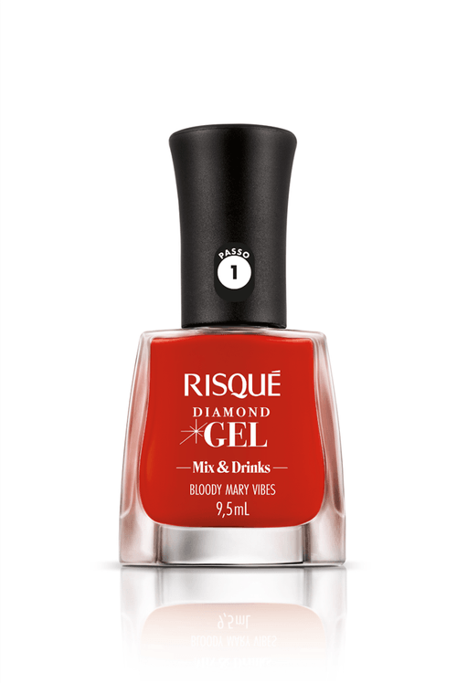 Esmalte Risqué Diamond Gel Mix & Drinks Bloody Mary Vibes 9,5ml