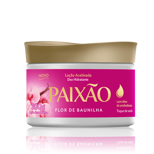 Hidratante Loção Acetinada Paixão Flor de Baunilha 300g