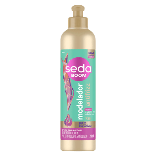 Creme para Pentear Seda Boom Pro- Curvatura Modelador Antifrizz 350ml