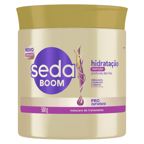 Máscara de Tratamento Seda Boom Pro- Curvatura Hidratação Nutrição 500g