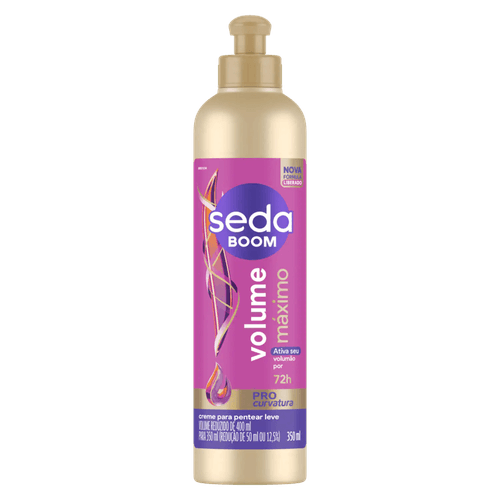 Creme para Pentear Seda Boom Pro- Curvatura Volume Máximo 350ml