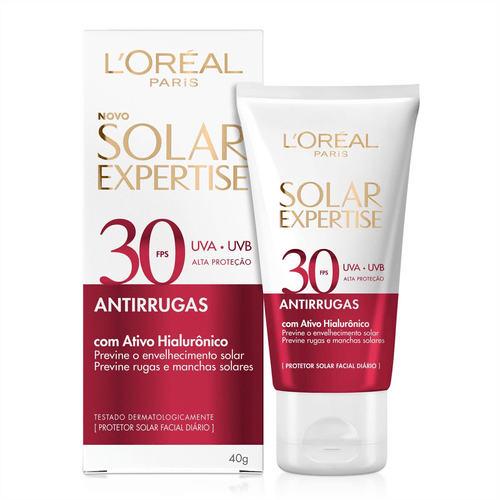 Protetor Solar Facial L'Oréal Paris Solar Expertise Antirrugas FPS30 40g