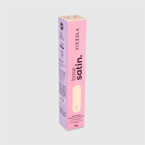 Base Líquida Vizzela Satin Cor 02 30g