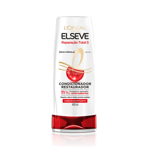 Condicionador Elseve Reparação Total 5 pós química nova geração 400ml
