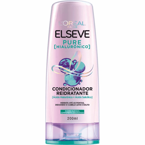 Condicionador Reidratante Elseve Pure Hialurônico 200ml