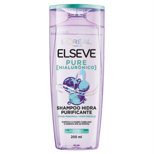 Shampoo Hidra Purificante Elseve Pure Hialurônico 200ml