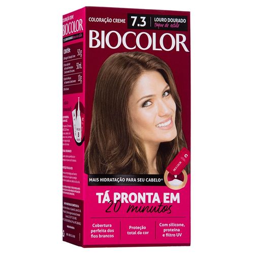 Tintura Creme Biocolor Kit 7.3 Louro Dourado