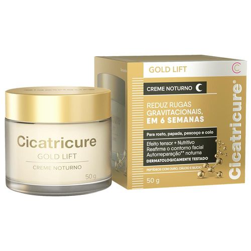 Creme Facial Cicatricure Gold Lift Noturno 50g