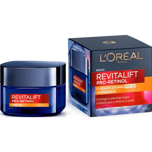 Creme Facial  L'óreal Revitalift Pro Retinol Diurno FPS20 49g