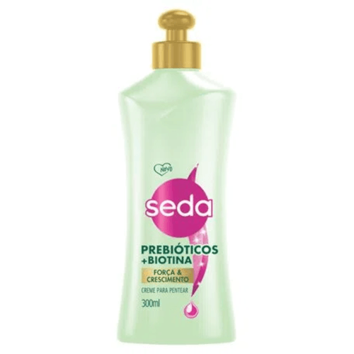 Creme para Pentear Seda Força e Crescimento Prebióticos + Biotina 300ml