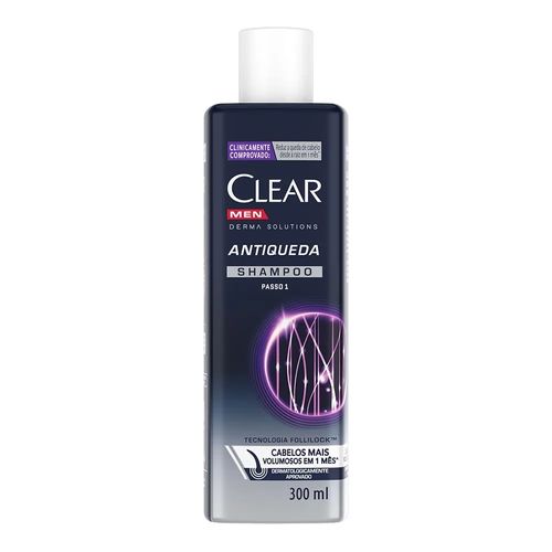 Shampoo Antiqueda Clear Men Solutions 300ml