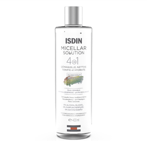 Agua Micelar Isdin Micellar Solution 4 em 1 com 400ml