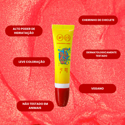 Hidratante Labial Laby Chiclé Morango 10g