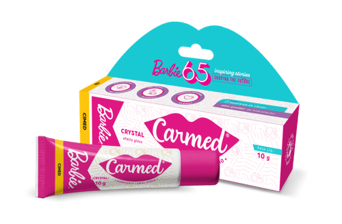 Hidratante Labial Carmed Barbie Crystal 10g