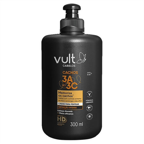 Creme para Pentear Definição Intensa Vult Cabelos Cachos 300ml