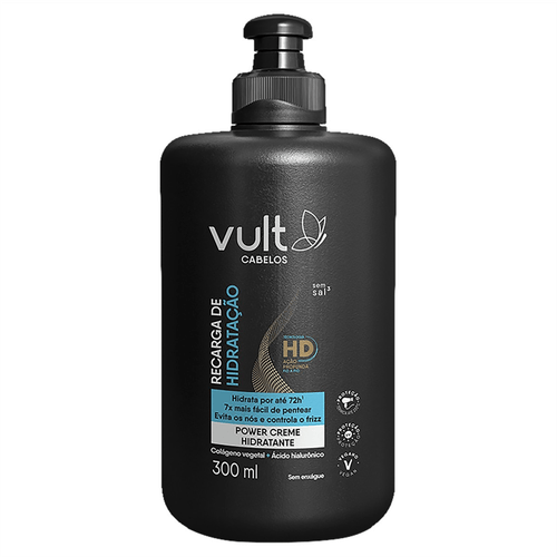Creme para Pentear Vult Cabelos Recarga de Hidratação 300ml