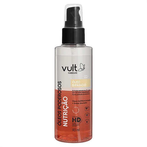 Óleo Bifásico Vult Cabelos Óleos Poderosos Nutrição 90ml