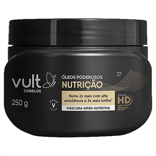 Máscara Vult Cabelos Óleos Poderosos Nutrição 250g