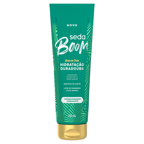 Condicionador Hidratante Manteiga de Karité Seda Boom Hidratação Duradoura Bisnaga 250ml