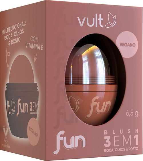 Blush Bastao 3 em 1 Bronze Natural Vult Fun com 6,5g