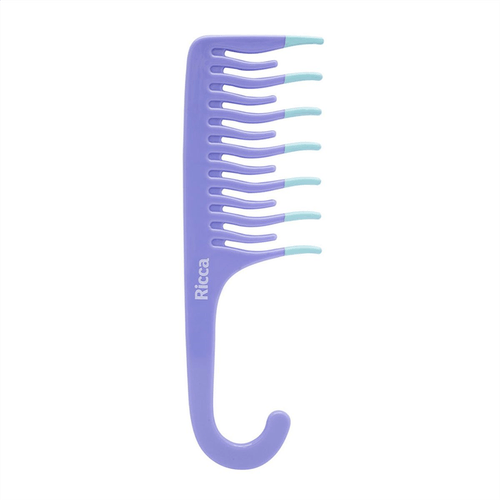 Pente para Cabelos Ricca Shower Cachos Roxo