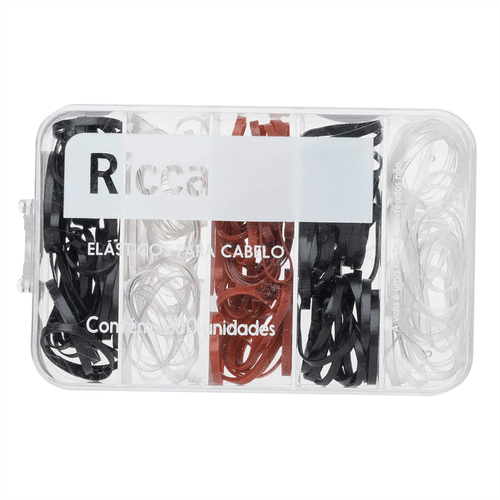 Kit Elásticos para Cabelos com 200 Unidades Ricca