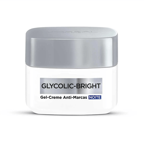 Gel-Creme Facial Anti-Marcas Noite L'oréal Paris Glycolic Bright 49g
