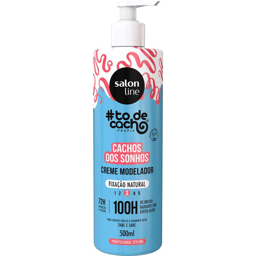 Creme Modelador Salon Line #Todecacho Cachos Dos Sonhos Fixação Natural 500ml