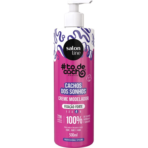 Creme Modelador Salon Line #Todecacho Cachos Dos Sonhos Fixação Forte 500ml