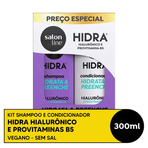 Kit Shampoo + Condicionador Salon Line Hidra Meu Ritual Hialurônico 300ml