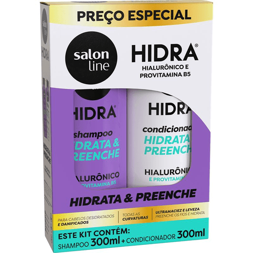 Kit Shampoo + Condicionador Salon Line Hidra Meu Ritual Hialurônico 300ml