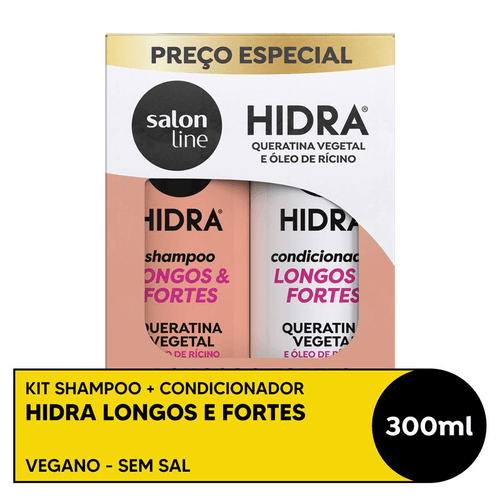 Kit Shampoo + Condicionador Salon Line Hidra Longos & Fortes 300ml