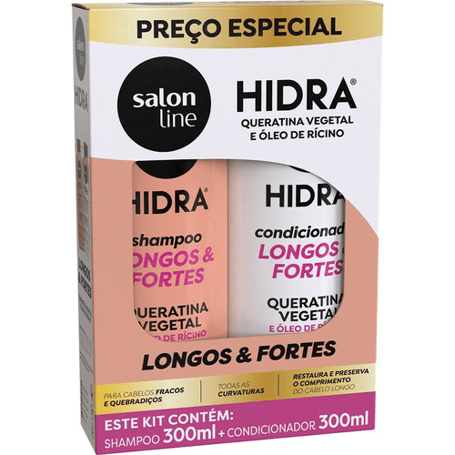 Kit Shampoo + Condicionador Salon Line Hidra Longos & Fortes 300ml