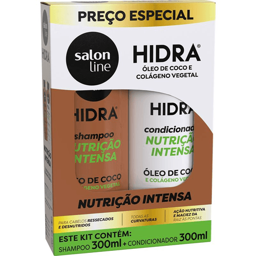 Kit Shampoo + Condicionador Salon Line Hidra Coco 300ml