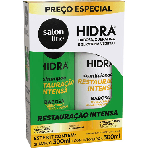 Kit Shampoo + Condicionador Salon Line Hidra Babosa 300ml