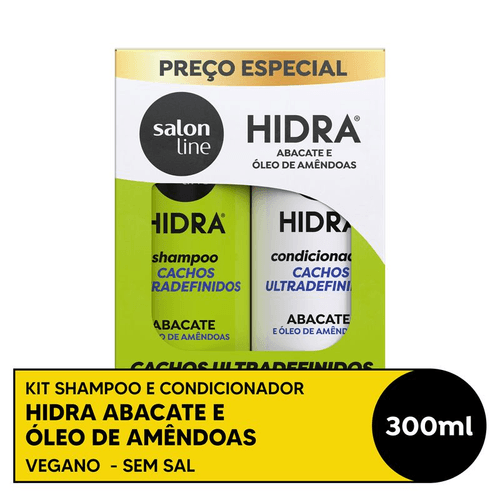 Kit Shampoo + Condicionador Salon Line Hidra Abacate Cachos Ultradefinidos 300ml