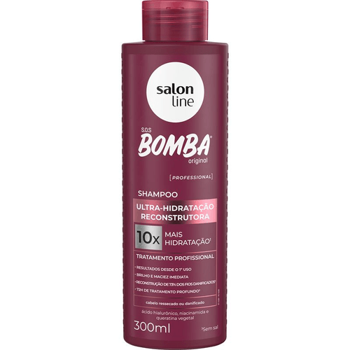 Shampoo Salon Line SOS Bomba Ultra-Hidratação Reconstrutora 300ml