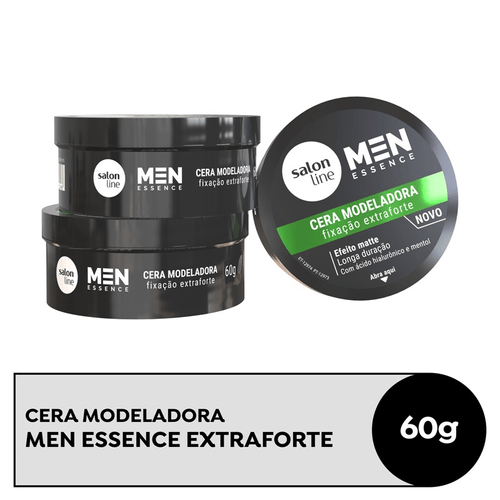 Cera Modeladora Extra Forte Salon Line Men Essence 60g