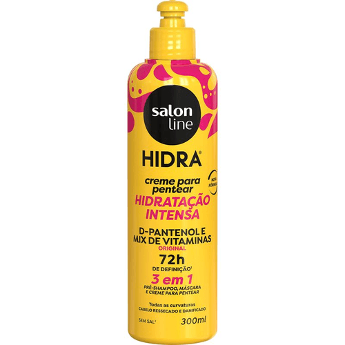 Creme para Pentear Salon Line Hidra D-Pantenol 3 EM 1 300ml