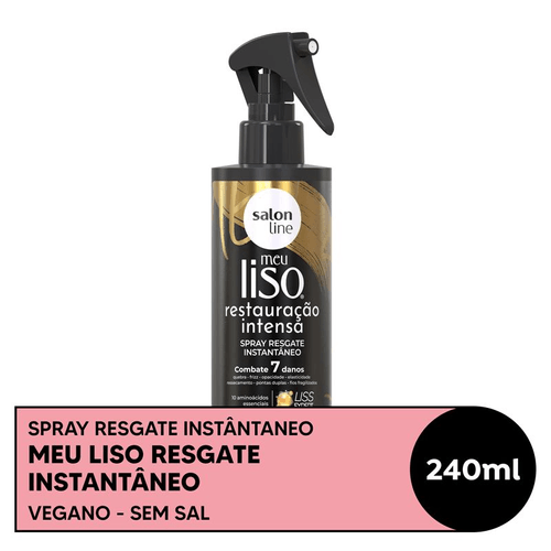 Spray Resgate Instantâneo Salon Line Meu Liso Restauração Intensa 240ml