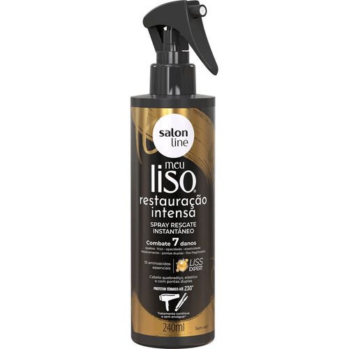 Spray Resgate Instantâneo Salon Line Meu Liso Restauração Intensa 240ml