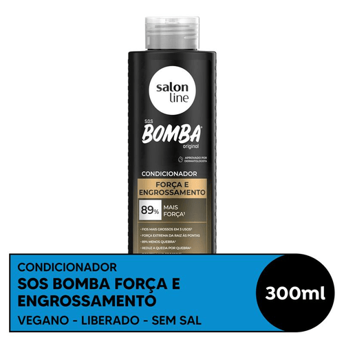 Condicionador SOS Bomba Salon Line Força e Engrossamento 300ml
