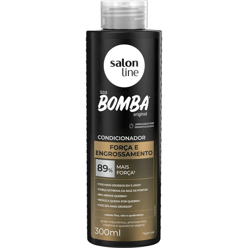 Condicionador SOS Bomba Salon Line Força e Engrossamento 300ml