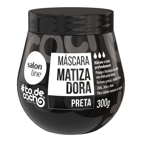 Máscara Matizadora Salon Line #todecacho Preta 300g