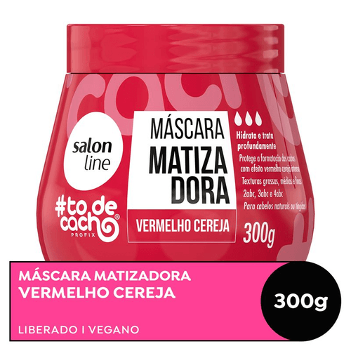 Máscara Matizadora Salon Line #todecacho Vermelho Cereja 300g