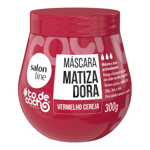 Máscara Matizadora Salon Line #todecacho Vermelho Cereja 300g