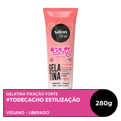 Gelatina Fixação Forte Salon Line #todecacho Estilização 280g