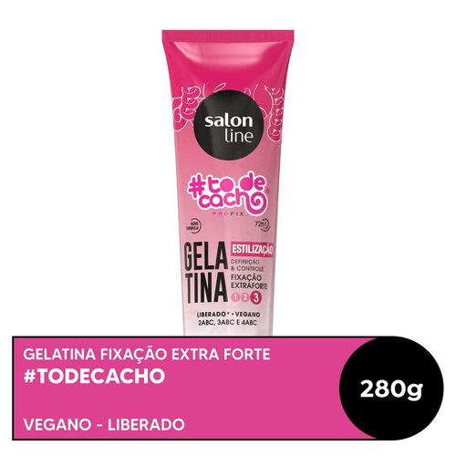 Gelatina Fixação Extra Forte Salon Line #todecacho Estilização 280g