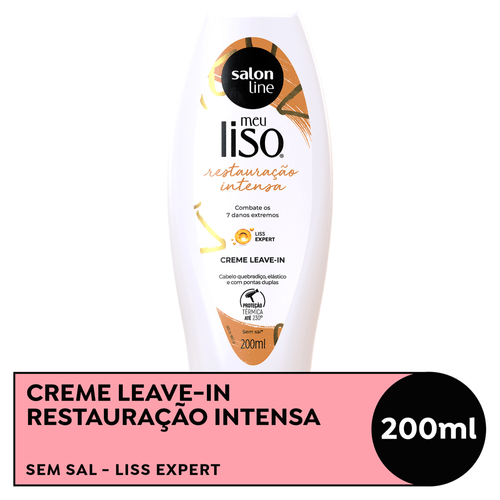Creme Leave In Salon Line Meu Liso Restauração Intensa 200ml